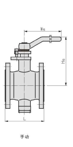 側(cè)裝偏心半球閥 手動(dòng)