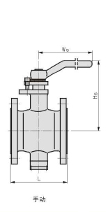 側(cè)裝偏心半球閥 手動(dòng)