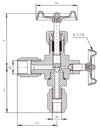 J29壓力表截止閥結(jié)構(gòu)示意圖